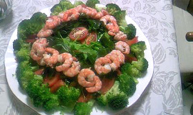 海老入りサラダ