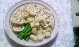 信田巻と高野豆腐の煮物