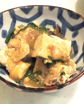 豆腐の中華風あんかけ