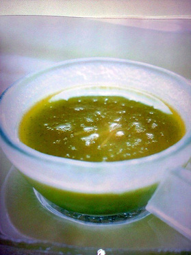 冷たい胡瓜のスープ