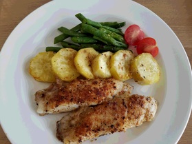 翌日分の主菜の「白身魚のムニエル」