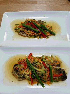 当日分の主菜の「野菜たっぷり南蛮漬け」