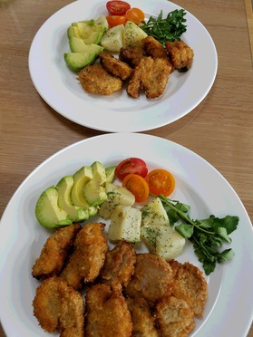 当日分の主菜の「ポークヒレ焼カツ」