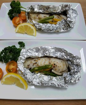 鱈と野菜のホイル包み焼き